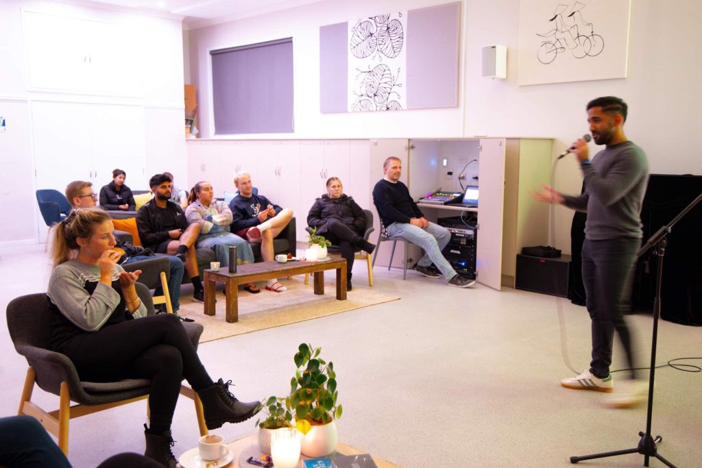 Ministry trainee speaking